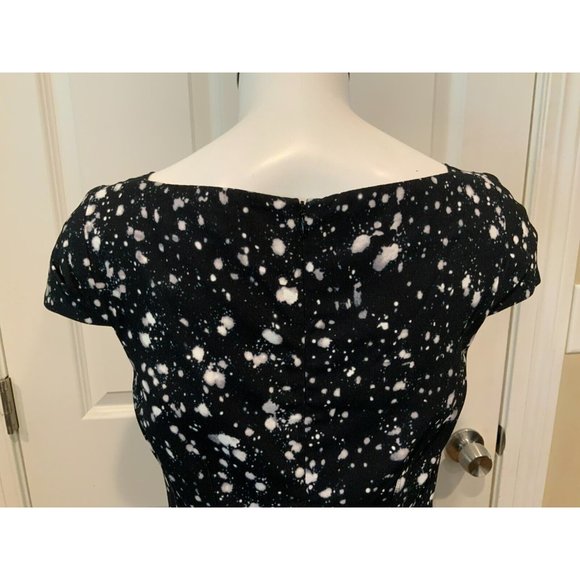 Michael Kors Collection Black & White Splatter Pattern Dress, Size 8 - Picture 7 of 8